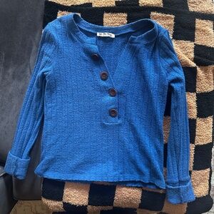 Free people blue sweater - size small